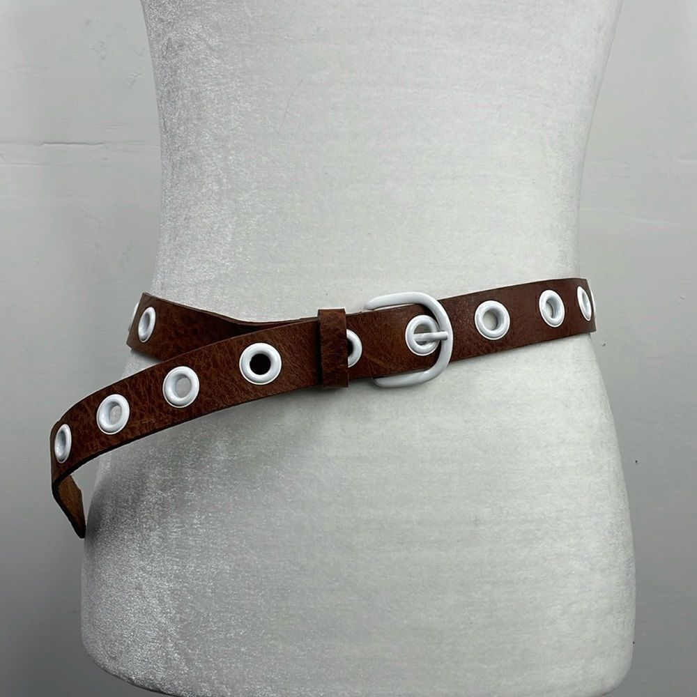 Telarosa - Cavallo Belt Leather Belt with loops all around 40”